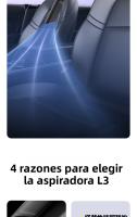 Aspirador Inalámbrico Powerful 10KPa, Portátil y Recargable with Función Soplador, Luz para Limpieza Ràpida de Autos, Asientos y Alfombras - Incluye HEPA Filter Filtros - details 1