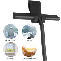Cepillo De Ducha Para Vidrio Con Portador De Silicona Limpia Puertas De Ducha Y Espejos De Baño Material De Goma Y Plástico Herramienta De Limpieza Ecológica Para Ventanas Y Paredes De Vidrio - details 9