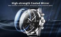 Reloj De Pulsera De Lujo Para Hombre OLEVS Marca Original Cuarzo Resistente Al Agua Luminoso Fecha Estilo De Negocios Moda 2022 - details 3
