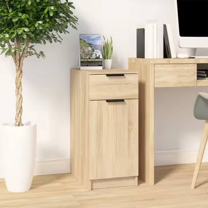 Sonoma Gabinete de escretorio De Roble 33,5x50x75 cm Madera - 1