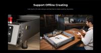 Creality Falcon2 Grabador láser, Máquina de grabado láser de 40W de potencia para regalos personalizados, Cortadora láser con asistencia de aire para madera, Velocidad de 25000mm/min Máquina CNC para bricolaje en madera, metal, acrílico, cuero 400*415mm - details 14