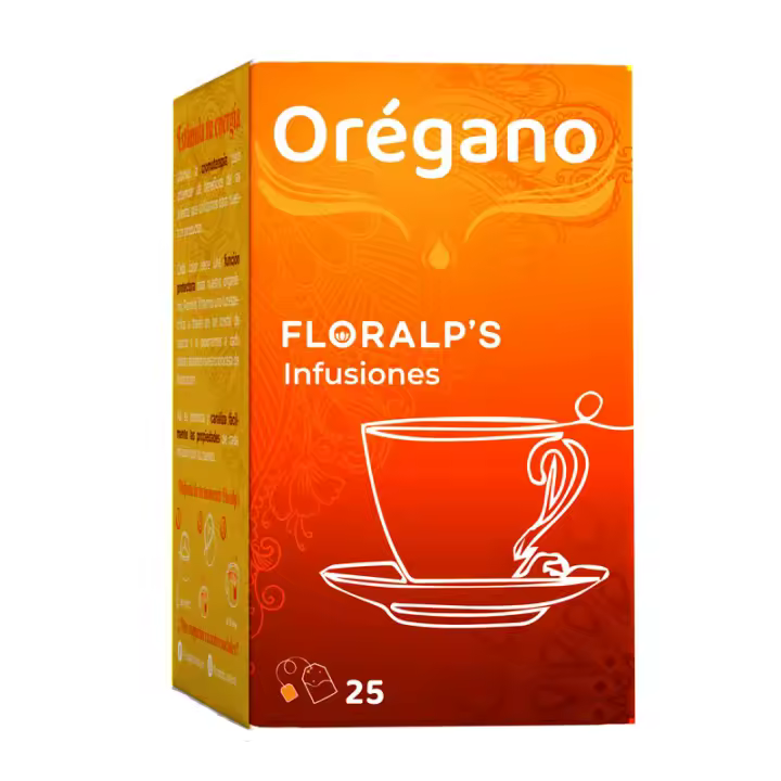 FLORALP'S - Orégano Infusión – 25 Sobres | Digestivo y Antioxidante Natural - 1