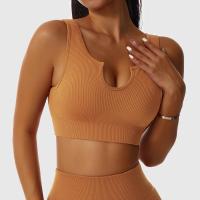 NCLAGEN Sujetador Deportivo Para Mujer Sin Aros Con Cuello En Forma De U Y Ribbed Alta Soporte Para Gimnasio Yoga Fitness Running Push up Top De Entrenamiento Secado Rápido - details 2