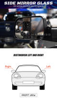 Espejo Retrovisor Atrás Calentado Para Dodge Ram 1500 2500 2012-2019 Vidrio Transparente Para Visión Trasera Accesorios De Coche - details 0
