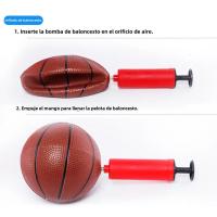 Mini Aro De Baloncesto Portátil Con Bola Y Bombín Ajustable Para Interior Y Exterior Juego Para Niños Material Plástico Y Metal Tamaño Aro 200mm Altura Del Marco 1500mm - details 9