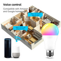 Bombilla Inteligente Tuya WiFi E27 B22 Dimmable RGBCW 15W LED 100-240V Control Por App Smart Life Compatible Con Alexa Y Google Home Para Sala De Estar - details 10