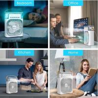 A&M MARBELLA - Mini Ventilador portatil con Difusor de Agua, Mini enfriador de Escritorio con luces , Ventilador USB-C mini, de mesa, nebulizador de agua y difusor de aromas, con temporizador de autoapagado, - details 1