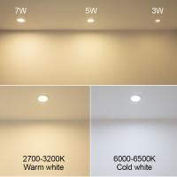 MANVIV Lámpara De Techo LED Recubierta Redonda 220V Varias Potencias 3/5/7/9/12/15/18W Luz De Spot Para Decoración De Habitaciones Frío/Calido Blanco - details 0