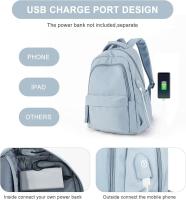 Mochila para computadora portátil, mochila para computadora portátil impermeable con bolso escolar de 16 pulgadas con carga USB - details 0