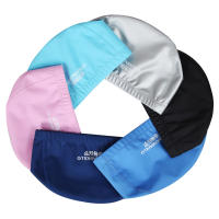 Gorro De Natación Impermeable Para Adultos Talla Grande Con Protección De Orejas Para Hombres Y Mujeres Color Variado PU De Terciopelo Negro Gris Blanco Rosa Fútbol Americano Estilo Deportivo - details 2