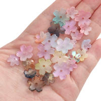 10Pcs Perlas De Vidrio Con Diseño De Flor De Cerezo Perforada Tres Dimensiones Únicas Para Creación De Joyería DIY Pulseras Y Pendientes - details 2