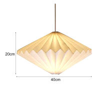 Sombrilla De Ceilin Origami 1PC Cubierta De Lámpara Colgante Estilo Nórdico Calabaza Ajo Cintura Diamante Luz Colgante Cord Fixture Para El Hogar - details 14