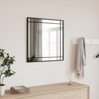 vidaXL Espejo de Pared Cuadrado Decoración Colgante para Salón Hierro Negro Dimensiones 30 x 30 cm,  40 x 40 cm,  30 x 60 cm y mas - details 3