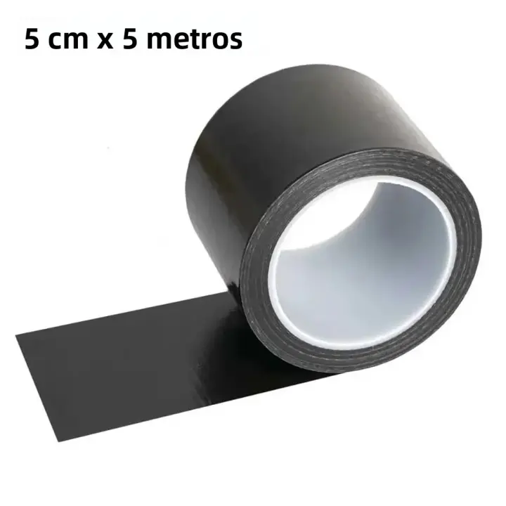 Cinta De Reparación De Cuero Negro Autoadhesiva PU Impermeable Y Férrea Para Primeros Auxilios Y Artesanía Electrónica - 1