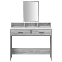 Mesa de tocador vidaXL con cajones Gris Sonoma 100x41x140 cm - details 3