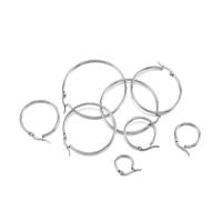 10Pcs Gancho Para Pendientes Abierto De Acero Inoxidable 15-50mm Base Para Anillos DIY Accesorios De Joyería De Hilo Metálico - details 4