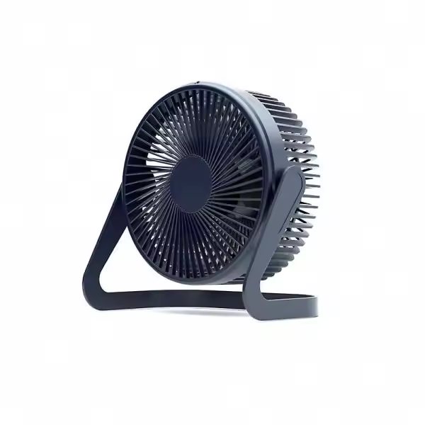 Ventilador de escritorio USB con rotación de 360 °, miniventrador Eléctrico portátil ajustable de dos velocidades, refrigerador de aire de Verano para casa, y Camping Oficina, 6 pulgadas - 1