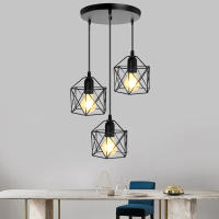 Lámpara Colgante Vintage De Techo LED Estilo Nórdico Para Sala De Estar Comedor Cocina Decoración Navideña Luz Pendente De Hogar - details 4