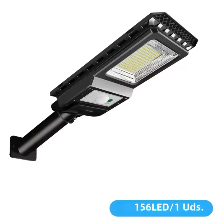 Lámpara De Pared Solar LED Super Brillante Exterior 156LED Luz De Calle Solar Con Sensor De Movimiento Impermeable Para Jardín Puerta Y Valla - 1