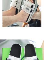 Zapatillas De Hombre Para Exterior E Interior Antideslizantes Con Suela Suave Cierre De Ganchillo Sandalias De Playa Estilo Casual Para Verano - details 10