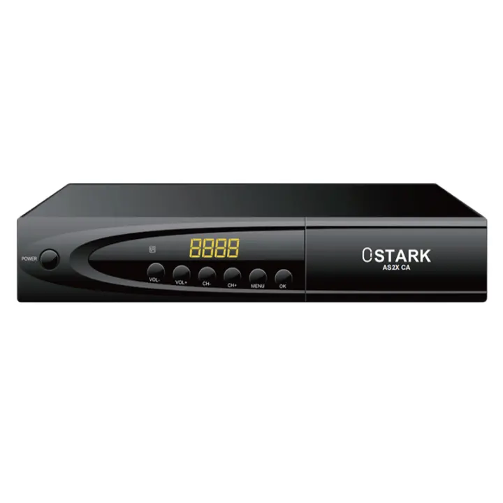 Ostark AS2X CA, Receptor Satélite digital, Con 10 BITS, DVB-S2/S2X, Puerto scart, RJ45, Ethernet, Dolby, Usb wifi incluido, Dc 12v, Lector de tarjetas CONAX - 1