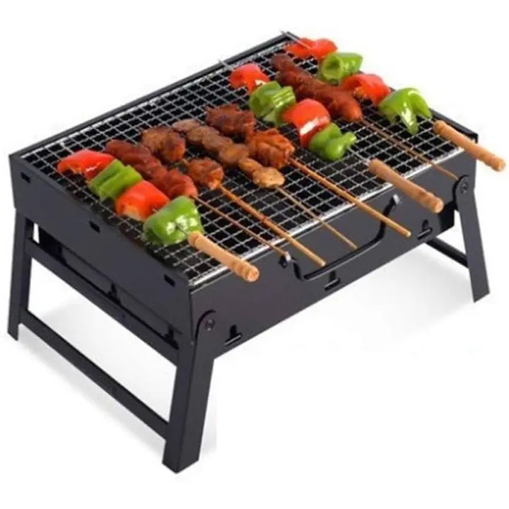 UD - Parrilla Portátil de Carbón para Asados   42x28x22cm| Barbacoa Compacta de Acero | Ideal para Camping, Picnic y Jardín - 1