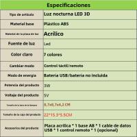 Lámpara De Noche 3D Motocicleta Nighdn Con Control Remoto Para Decoración De Habitación De Niños Regalo Creativo Para Niños Y Hombres Material Acrílico - details 8