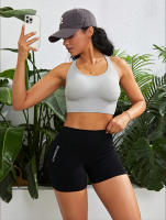 Nuevos Shorts De Entrenamiento Fitness Para Mujer Cintura Alta Levantador De Glúteos Yoga Trousers Terciopelo Talla Ajustada Medio - details 1