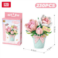 Bloques De Construcción 3D LOZ Plantas Suculentas Cactus Y Rosas Juguete De Artesanía Para Decoración Del Hogar Juguetes De Bloques Para Niños - details 11