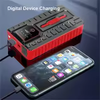 Arrancador de batería de coche portátil, caja de puente de refuerzo de 49800mAh, cargador de batería de Banco de energía para coches de gasolina de 6,0l o coches diésel de 4,0l, - details 3