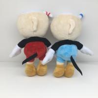 2pcs/set 10" Cuphead Plush Mugman Mecup And Brocup Stuffed Doll - details 1