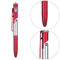 Bolígrafo De Bola Multifuncional 4 En 1 Con Luz LED Y Soporte Plegable Para Teléfono Para Oficinistas Tinta Negra Para Escritorio - details 0