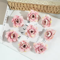 20Pcs Cabezas De Flores Artificiales Rosa 5cm Silken Para Decoración De Hogar Boda Fiesta Accesorios De Coronas De Flores - details 11