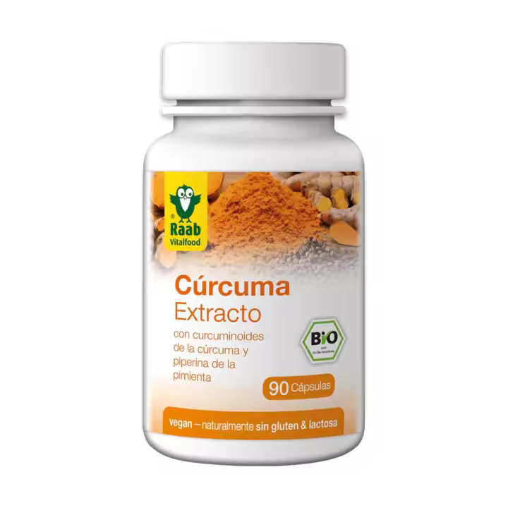 Raab Vitalfood Cúrcuma Forte Bio 90Cápsulas - 1