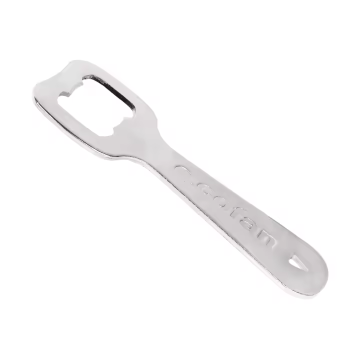 Cofan Abridor de botellas profesional | Material: acero | Diseño resistente y compacto | Ideal para hostelería y uso doméstico | Medidas: 10,5 x 4 cm - 1
