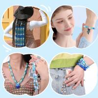 800Pcs Cuentas De Caballo Luminosas En La Oscuridad 6x9mm Cuentas De Plástico Opacas Azul Morada Para Trenzas Y Espaciadores - details 4