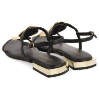Sandalias planas de Mujer GIOSEPPO 72364 NEGRO SANDALIA NEGRA-ORO 35949 25V - details 0