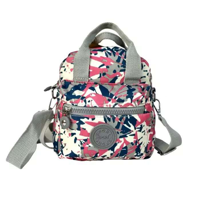 MINI Bandolera para mujer con tela espampada,MEJORADA,impermeable,material 100% poliéster，Medida 20cm×18cm×8cm - 1