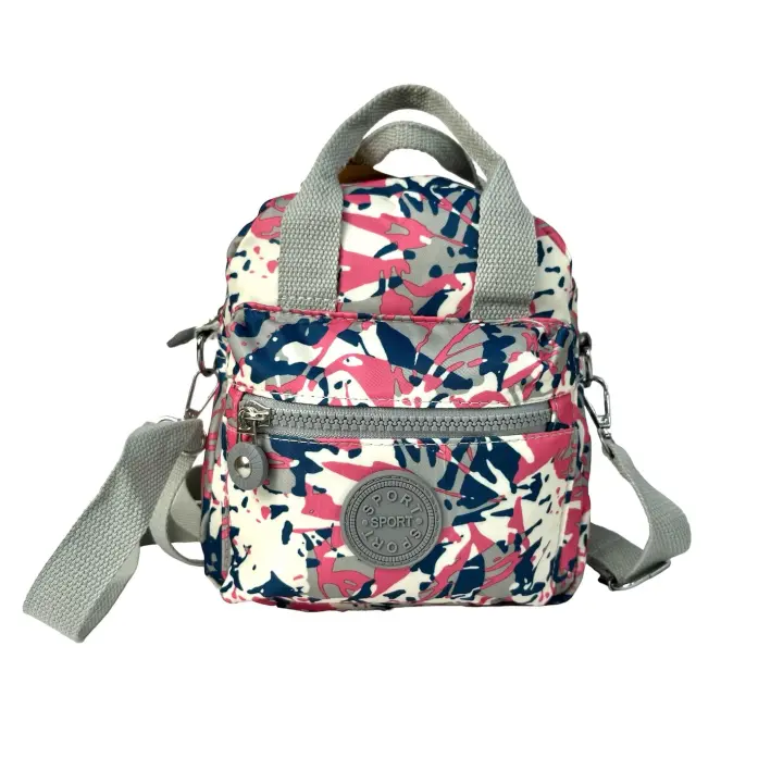 MINI Bandolera para mujer con tela espampada,MEJORADA,impermeable,material 100% poliéster，Medida 20cm×18cm×8cm - 1