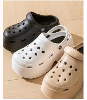 Zapatillas De Plataforma Gruesa Para Mujer Sandalias Antideslizantes De Playa Moda Verano Suela De EVA Clogs Tacón Alto - details 7
