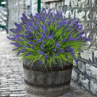 Plantas Artificiales Resistentes Al UV 5/8/12pcs Falso Grama Mono Flor De Plástico Arbustos Para Decoración De Hogar Y Jardín Exterior Bodas Y Fiestas - details 2