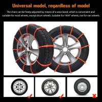 Cadenas De Nieve Para Llantas De Coche Antideslizantes Universales Para SUV Y Vehículos De Off-road Pequeños Material De Tendón De Vaca Plástico - details 4