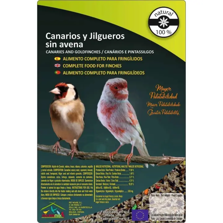 Canarios Sin Avena Faunamix 5 Kg. - 1