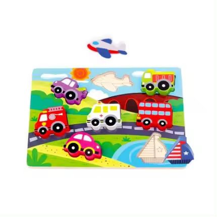 Puzzle de Transporte de madera - 1