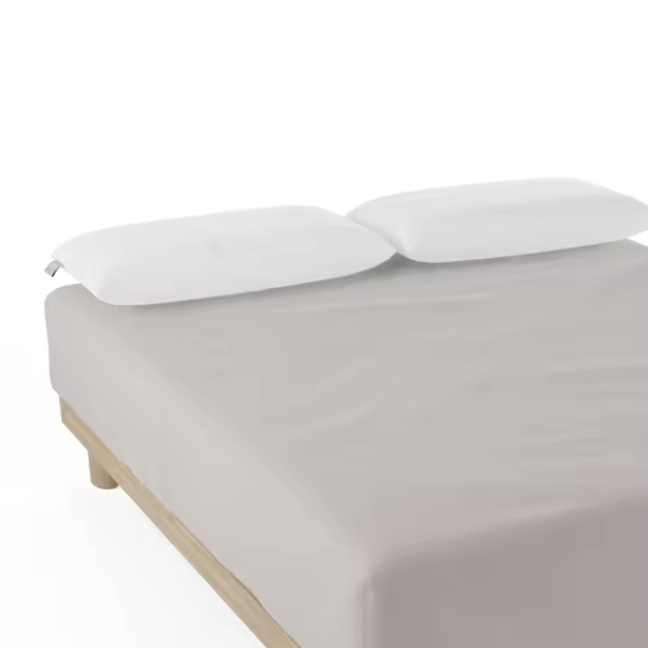 NALUI Sábana Bajera   100% Algodón 180 Hilos (Camas max 28cm), Suave, Fresca, Transpirable, Lavable a 30ºC - 1