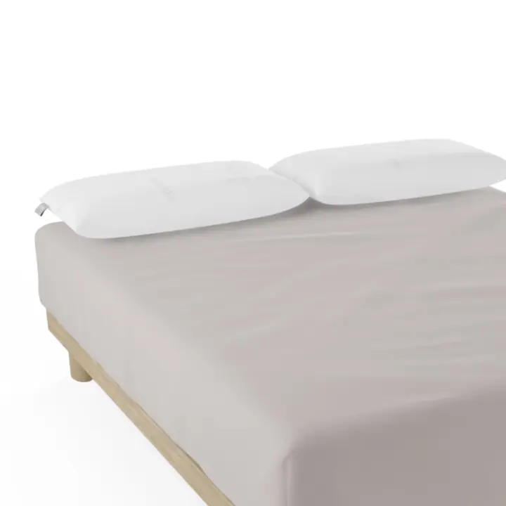 NALUI Sábana Bajera   100% Algodón 180 Hilos (Camas max 28cm), Suave, Fresca, Transpirable, Lavable a 30ºC - 1