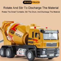 Camión De Mixer De Hidrato De Cal 1:40 Escala Con Luz Y Sonido Función De Retroceso Automática Venta Al Por Menor Para Niños Juguetes De Vehículos De Ingeniería Metal - details 7