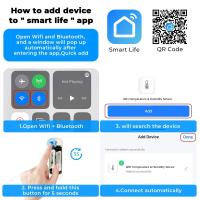 Sensor De Temperatura Y Humedad Inteligente ONENUO Tuya Compatible Con Alexa Y SmartLife Monitoreo Remoto Por App WiFi Negro - details 9