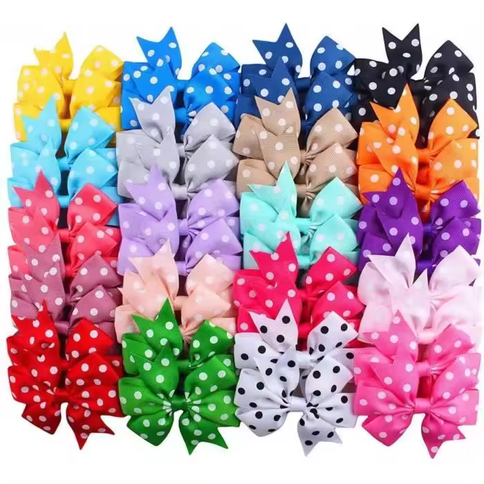 40 pinzas para el pelo para Niños, pasadores, Lazos y Puntas onduladas. - 1