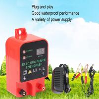 Cargador de valla electrónica para ganado, cargador de valla electrónica de 10KM, Herramienta de cargador de valla para ganado ovino y vacuno, Controlador de pulso de alto voltaje, Energizador de cerca eléctrica a prueba de agua LCD - details 6